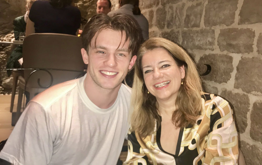 Jannis Niewöhner mit Martina Mack