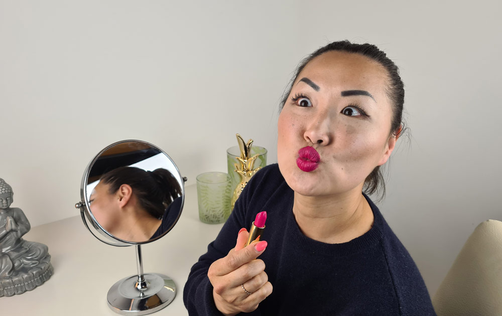 Lippenstift-Knutschmund