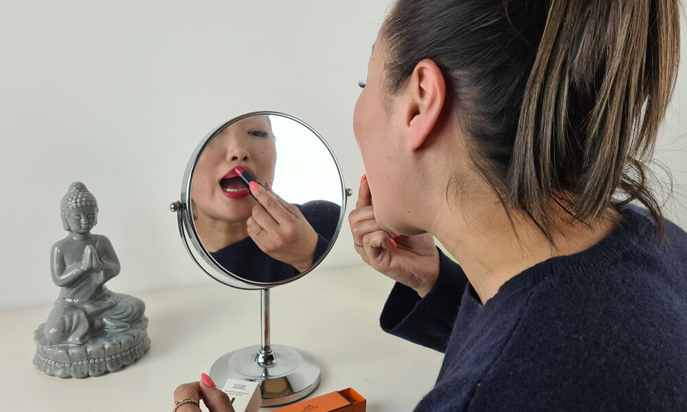 Lippenstift-Spiegel