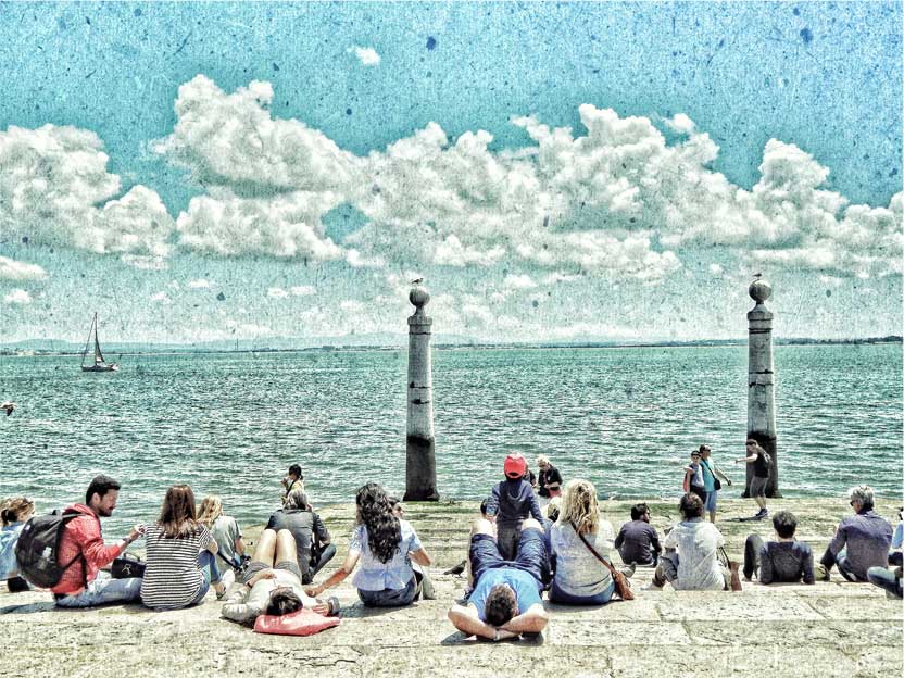 Mesnchen am Strand