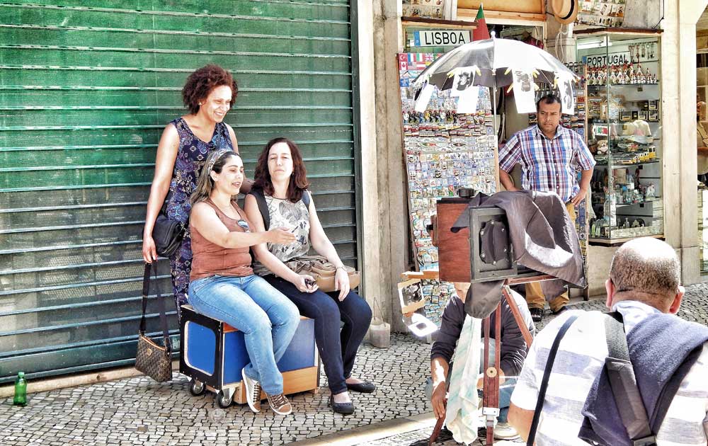 Menschen beim Fotografen